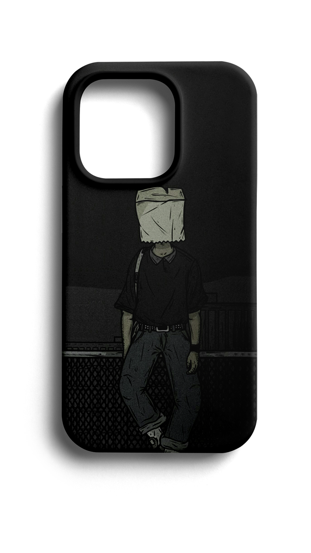 Paperbag Head Telefon Kılıfı E228